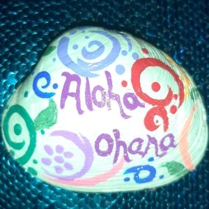 Hand painted Quahog shell